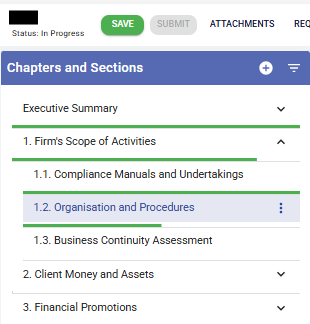 chapter , section column