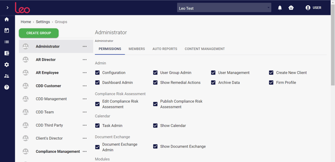 groups permissions