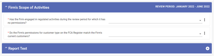 report questions